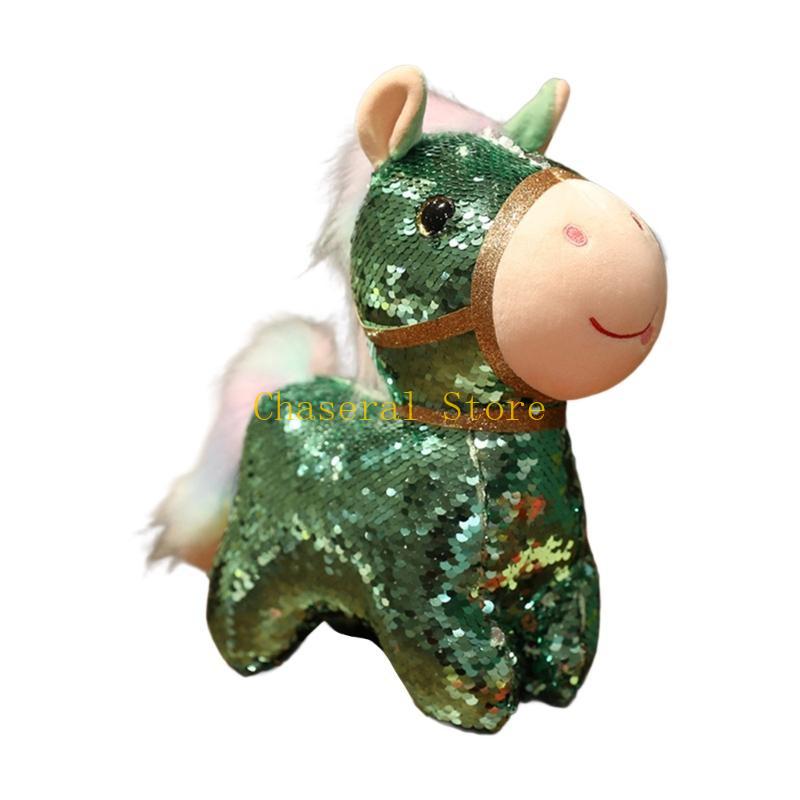 E7Ce Sequins Desk Friend Lovely Doll Sequined Toy With Premium Pp Cotton For Childrens Room Decors