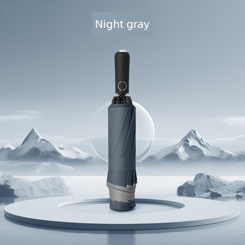 Full-Automatic Umbrella Folding Umbrella for Boys Oversized Extra Large Reinforced Thickened Strong Wind-Resistant Women Rain Or Shine Dual-Use