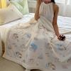 Cartoon Puppy Faux Lambs Wool Blanket Double Layer Thick Warm Fleece Throw Blanket for Sofa Bed Spring Autumn Soft Plush Blanket