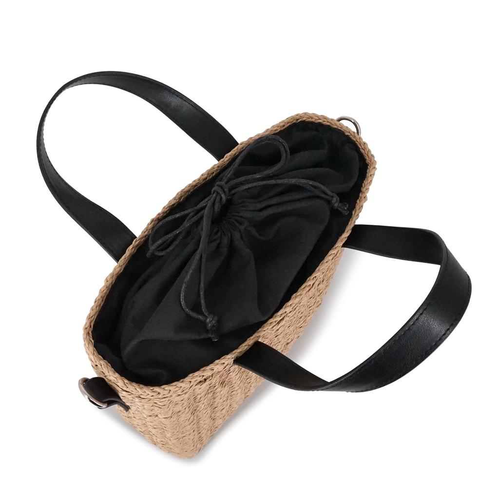 Murua 2-Way Mini Tote Bag MR-B1341 Basket Bag MR-B1341 Beige Free Size