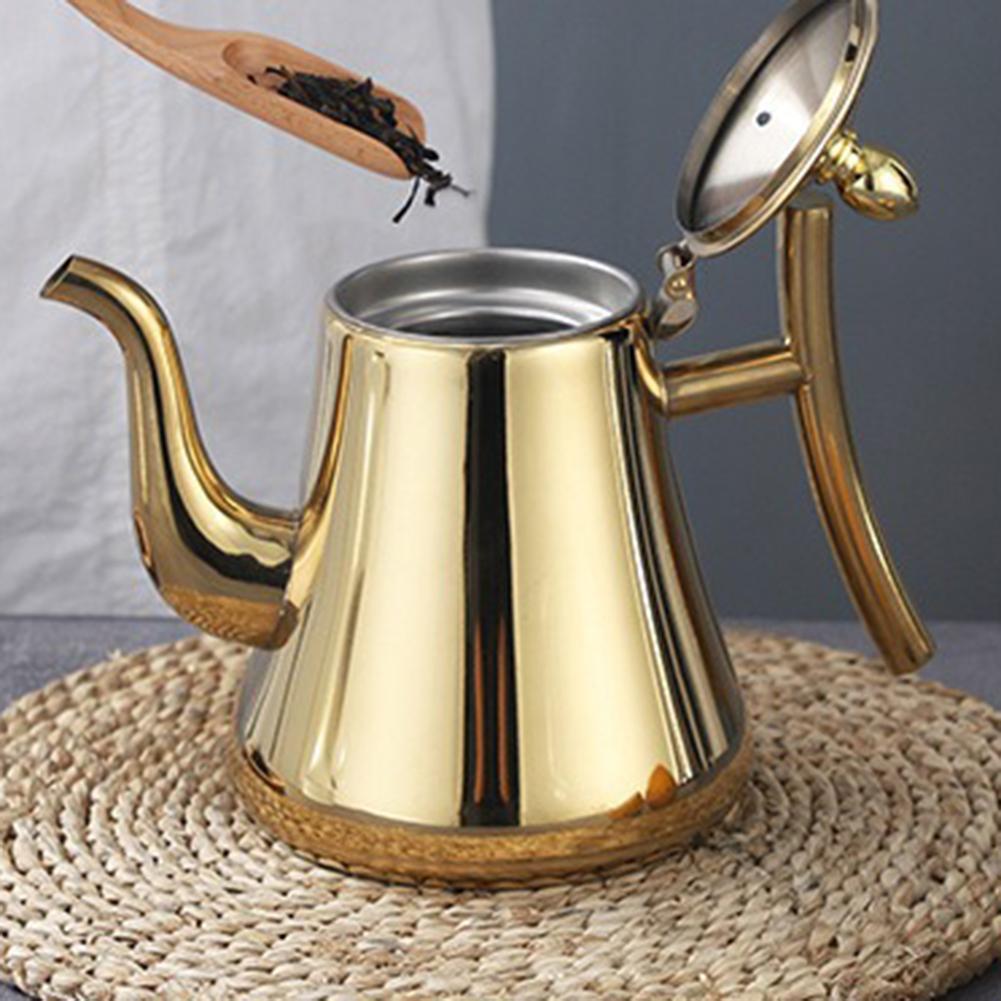 Kitchen Stainless Steel Teapot Infuser Coffee Pot Induction Cooker Kettle