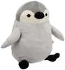 Shinada Global Mochi Series Child Gray L 22x22x30cm Stuffed Toy Penguin Animal Mochi-pen MOPE-0350G