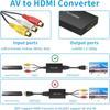 RCA To Converter, Composite To Adapter Support 1080P /NTSC Compatible With One, , , STB, , VHS, VCR, Blue-Ray DVD Players
