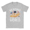 Unisexs TShirt Reading is Out of This World Space Funny Books Lover Funny Tee Shirt Short Sleeve  T Shirt Crew Neck Clothing