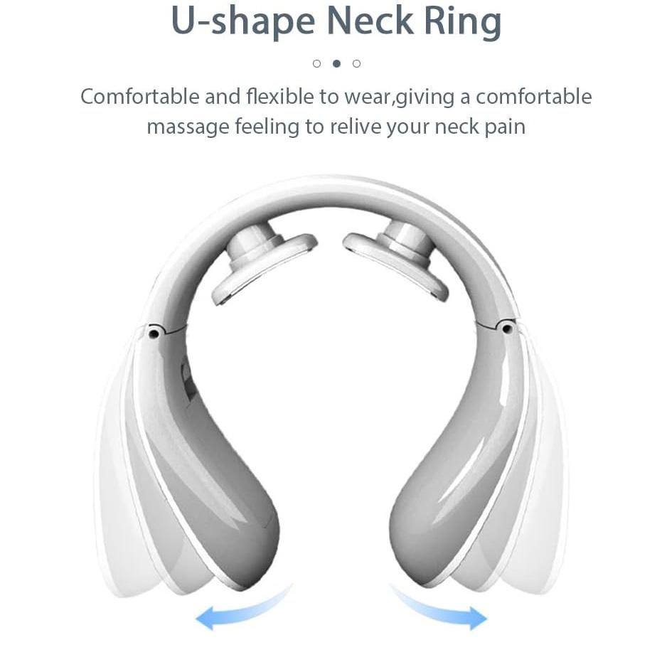 Electric Pulse Neck Massager with Portable Neck Relaxer Intelligent Massager Neck Lymphatic Massager Body Muscle Pain Relief