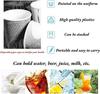 6 Oz Stackable Juice Tumblers In Assorted Colors | Set Of 8 Kids Drinking Cups By Happon | Reusable, BPA-free, Dishwasher Safe
