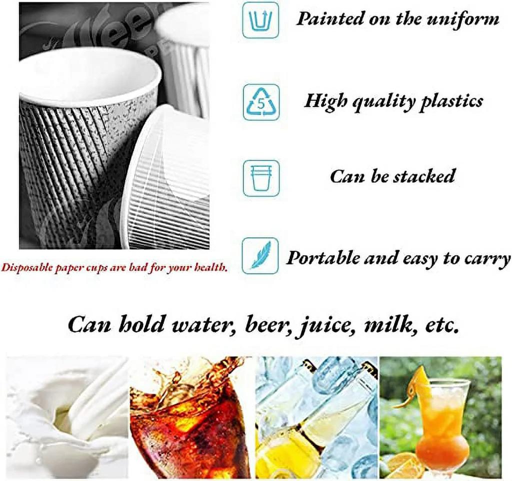 6 Oz Stackable Juice Tumblers In Assorted Colors | Set Of 8 Kids Drinking Cups By Happon | Reusable, BPA-free, Dishwasher Safe