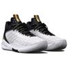 Under Armour Havoc 5 Clone Rundzehen Schnürschuhe Stoßdämpfend Rutschfest Abriebfest Low-Top Basketballschuhe Unisex Sneaker Weiß Schwarz 3025605-100