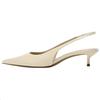 Slingback Kitten Heels Beige Womens 12240510002