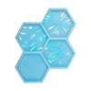 Holographic-Epoxy Resin Silicone Mold Phone Stand Grip Top Mold Hexagon Phone Grip Holder Resin Mold DIY Making Craft