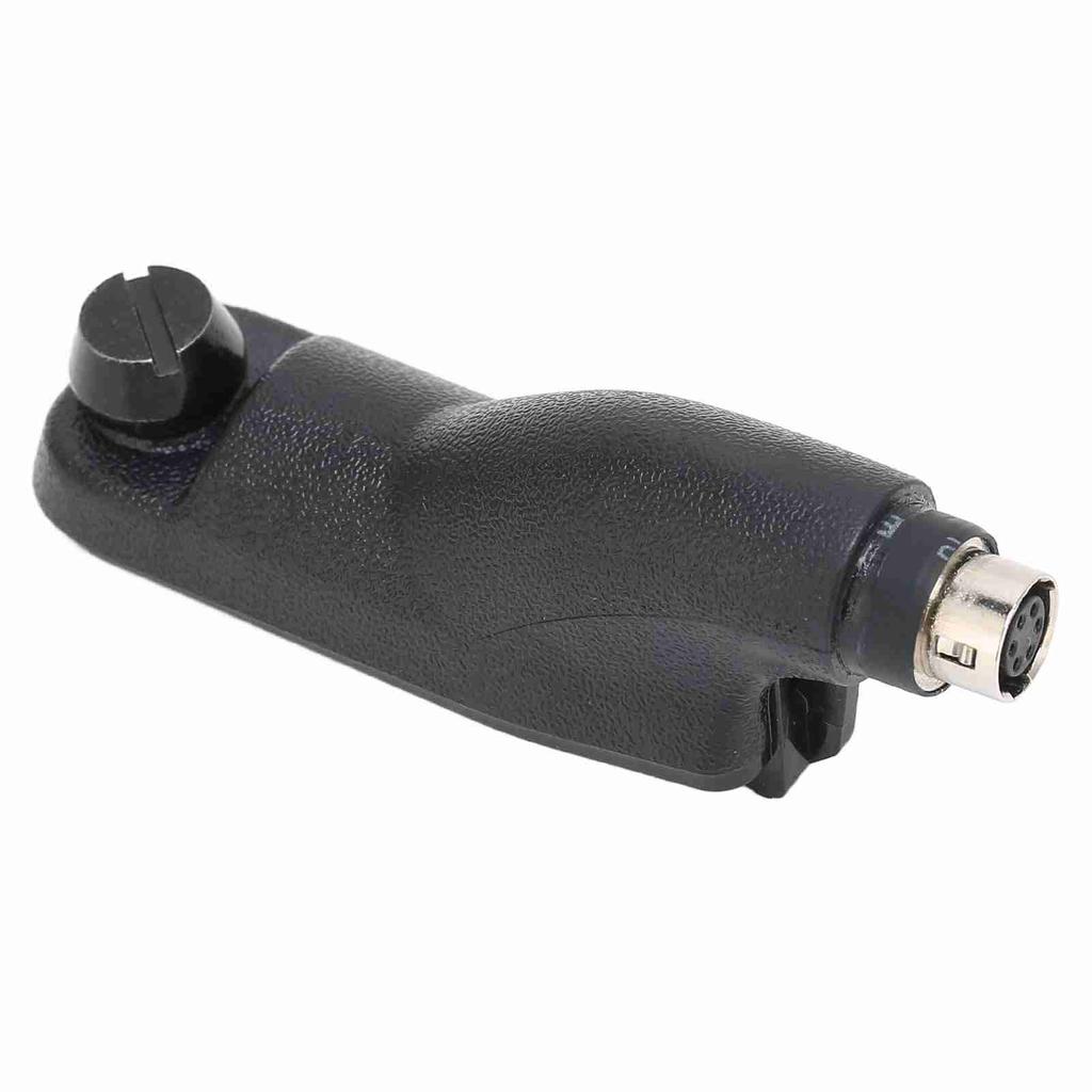 Radio Earpiece Adapter 6 Pin Connection Black Walkie Talkie Quick Release Adapter for Motorola