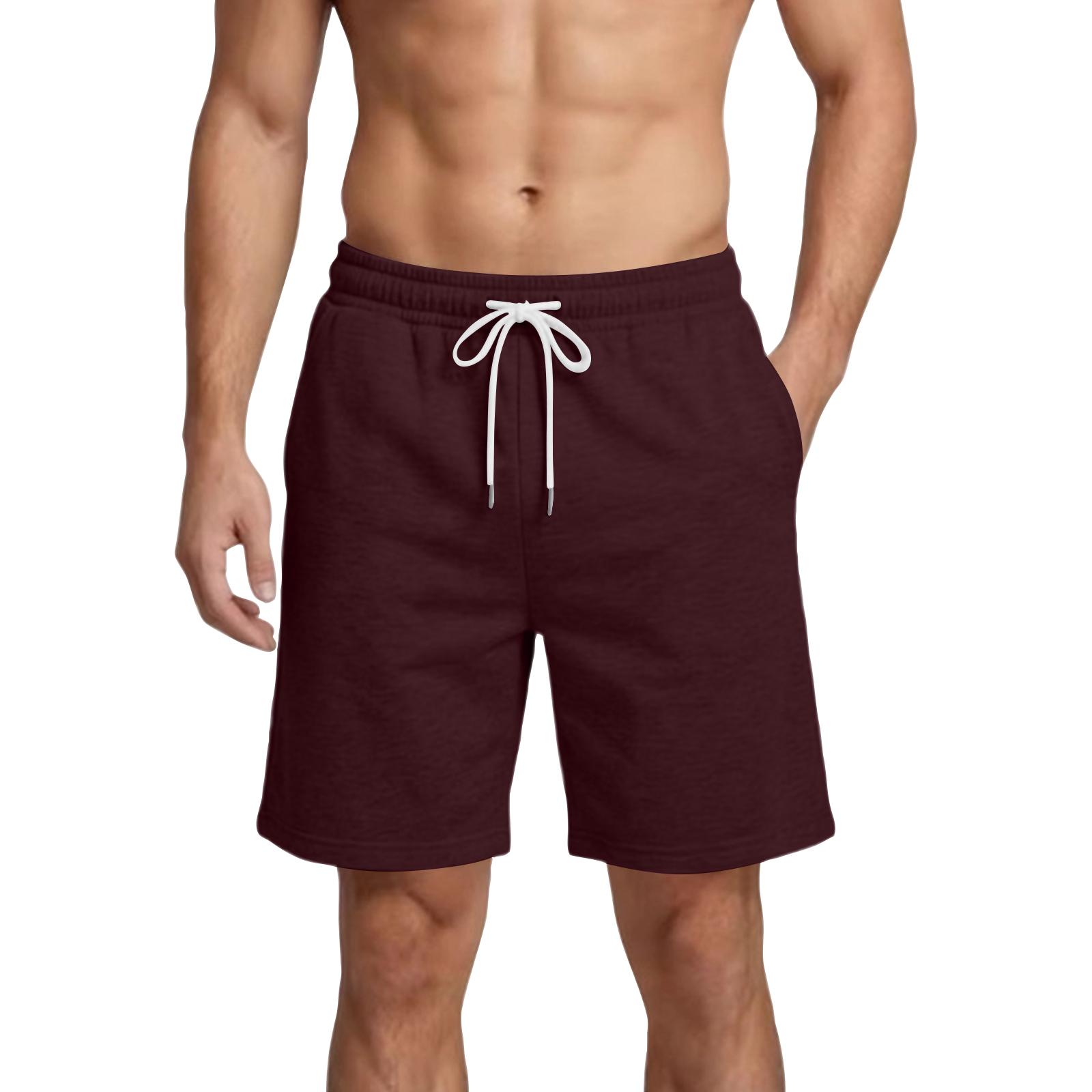 

Men s Summer Casual Shorts Men s Fashion Sports Breathable Shorts XL винний