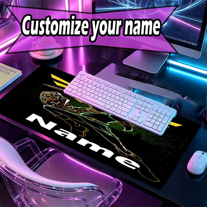 Custom Name Personalized The Legend of Zelda Pattern Mousepad, Laptop PC Desk Mat, Decorative Desk Mat for Home Keyboard Pad Gift
