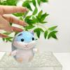 Plush Hamtaro Hamster Keychain With Hanging Chain For Outdoor And Carry Daily