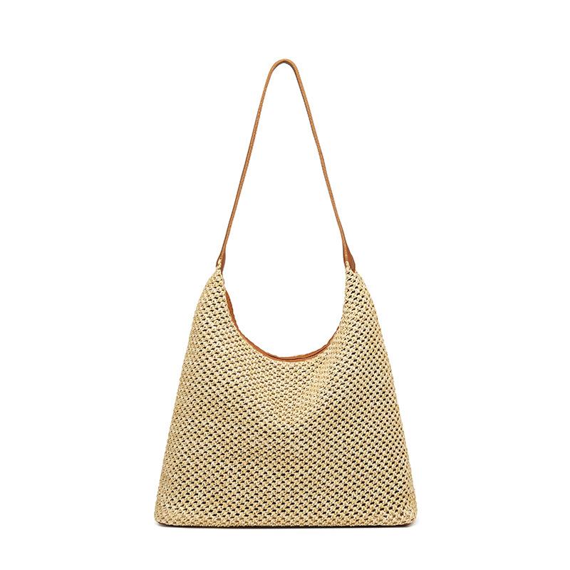Spring new fashion shoulder portable armpit bag mobile phone bag woven bag women's popular bag women