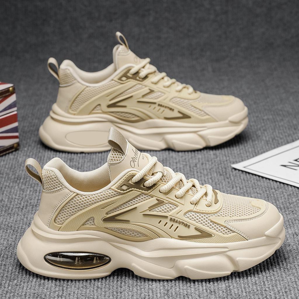 Dad Shoes Men's Shoes Summer New Breathable Mesh Shoes Men's Trend Versatile Platform Sports Shoes Casual Running Shoes