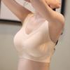 Large Size Bra Women's Sports Bra Women's Shockproof Anti Sagging Seamless Thin Bra Full Cup Vest Style Bra