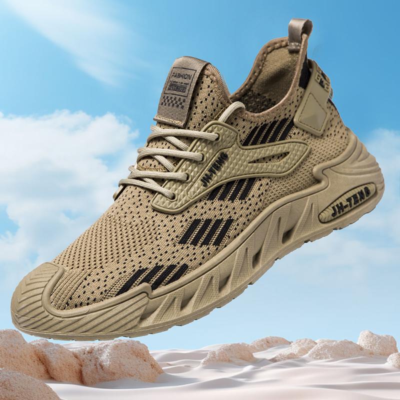 

Повседневные кроссовки-лоферы мужские осенние кроссовки на платформе спортивная обувь вентилируемая обувь для мужчин нескользящая ткань для спорта и отдыха 44 хаки