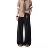 OWOXA Men's Double-Pleated Straight-Leg Trousers