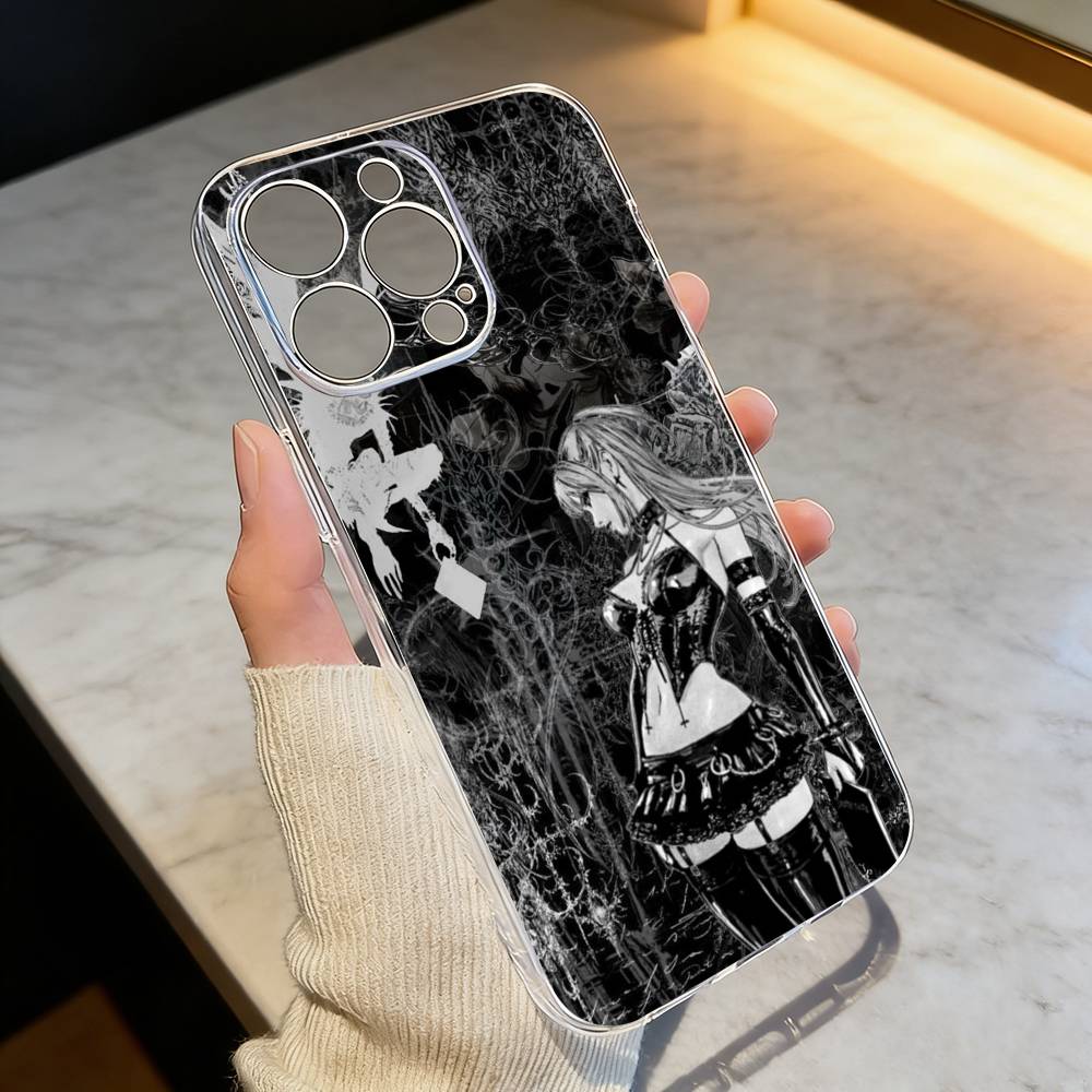 

Чехол для телефона D-Death N-Note Миса для iPhone 17 16 15 14 13 12 11 Mini Pro Max Plus Прозрачный чехол iPhone13