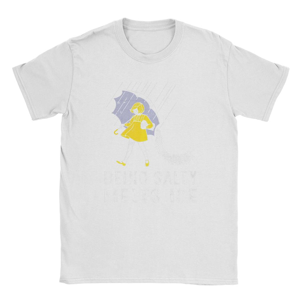 T Shirt Beach Vintage Being Salty Melts Ice Hippie T Shirts 100 Cotton Tee Shirt for Adult Y2K Retro Custom Short Sleeve Tees
