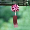 Japanese Style Cherrys Blossom Wind Chimes Romantic Flower Blossom Small Wind Bells Decoration Home Glass Japan Styles Pendant