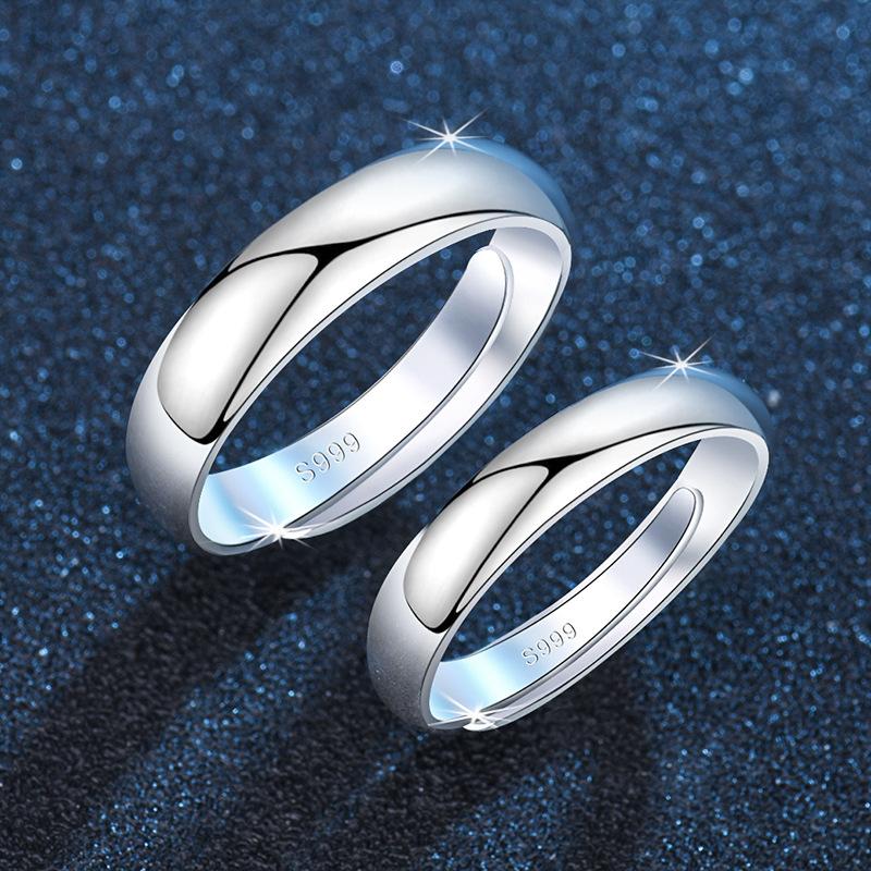 

925 Sterling Silver Smooth Rings High Quality for Women s Temperament Banquet Wedding Jewelry Anniversary Gift Resizable