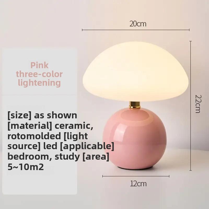 Mushroom Lamp Table Lamp Bedroom Desk Bedside Small Lamps Living Room Night Stands Mushroom Decor Modern Mid Century Lamps