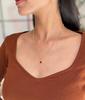 Natural Garnet Star Necklace 14k Gold Vermeil Red Garnet Layering Necklace Office Wear 925 Sterling Silver Pendant, Passion Stone Jewelry