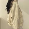 Parka spesso autunnale da donna, giacca casual con cappuccio, invernale, comodo, doppio strato, stile coreano, semplice, solido, caldo, carino, cappotti