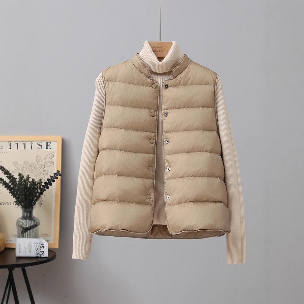 Women's 90% White Duck Down Lightweight Winter Vest - 2025 Casual Style