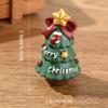 Personalized Resin Christmas Ornament Creative Mini Xmas Tree Santa Snowman Figurines Suitable for School Shop