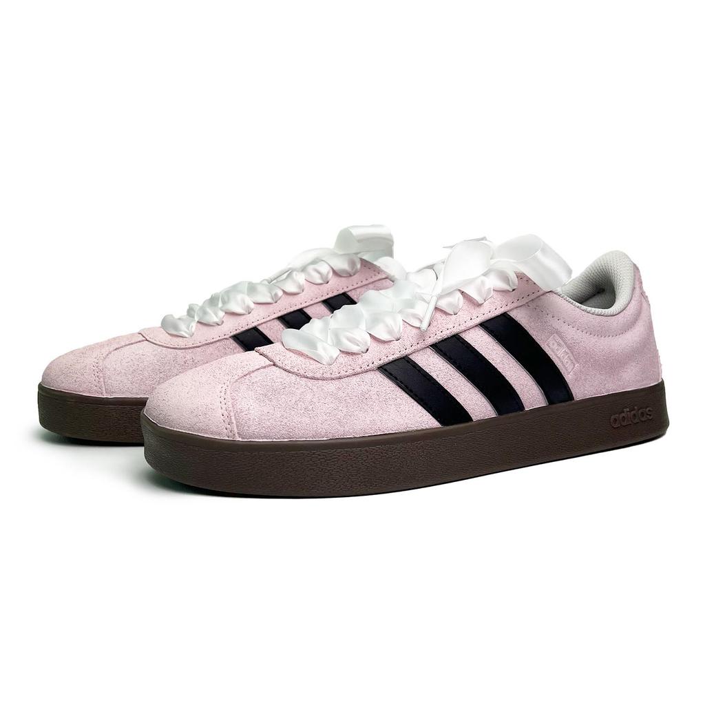Adidas Neo Vl Court Butter Strawberry Low top Skateboard Shoes Unisex Pink Black HQ1802(Team285-)