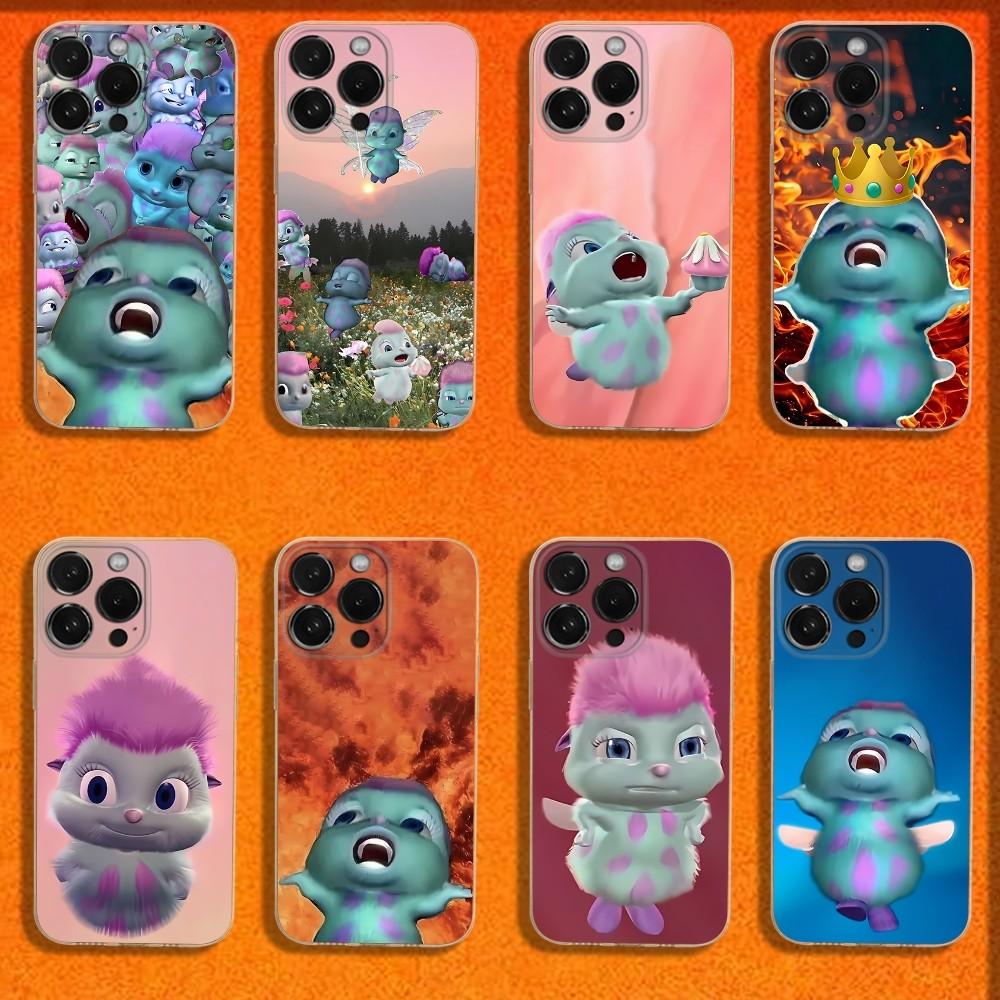 Funny B-Bibble Meme Phone Case For iPhone 16,15,14,13,12,11 Plus,Pro,Max,XR,XS,X,Plus,SE,Mini Transparent Soft Cover