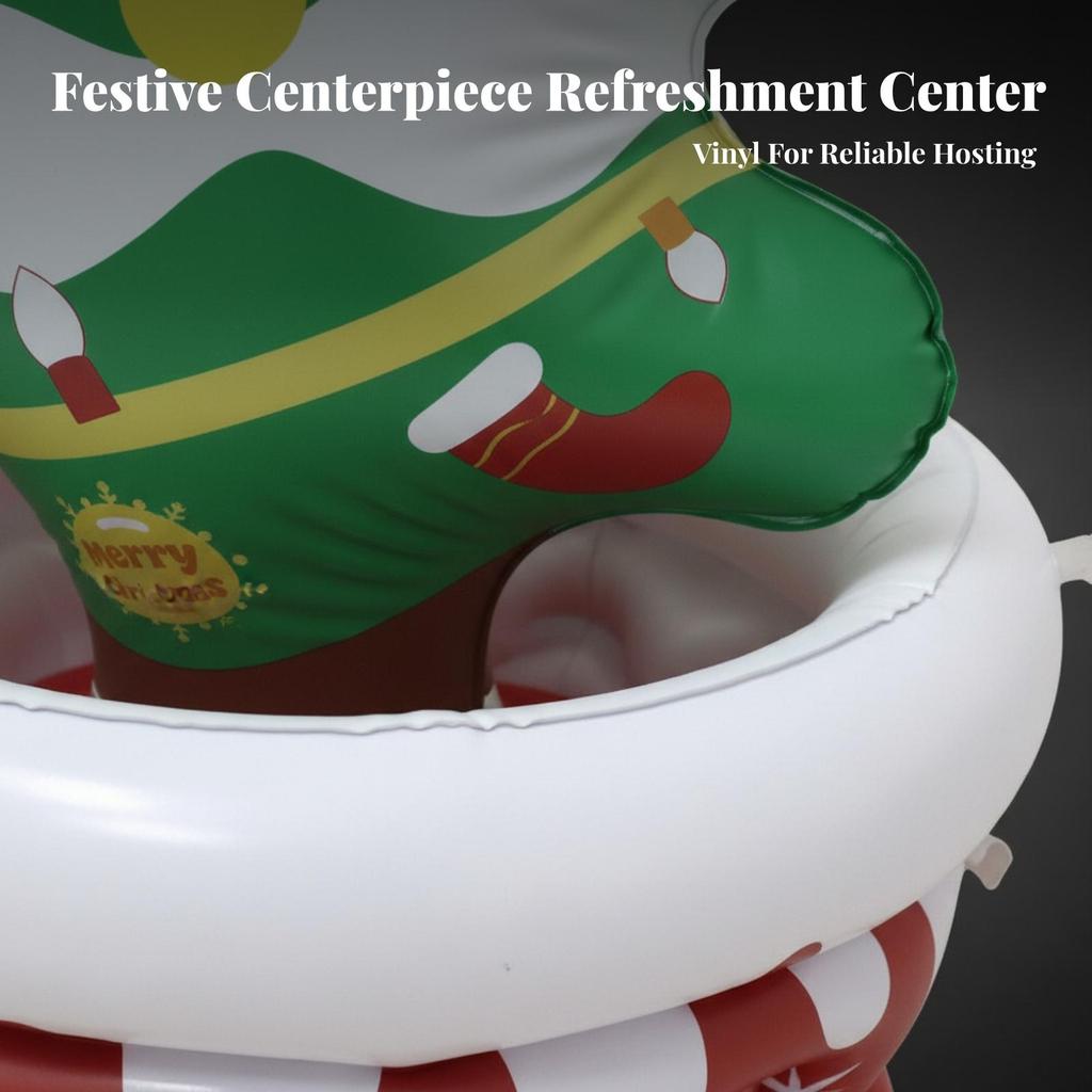 Inflatable Christmas Tree Cooler Decorative Ice Bin Compact