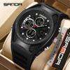 SANDA Top New Multifunction Sports Electronic Watch for Man Waterproof Chronograph Luminous LED Digital Quartz Men's Wristwatch