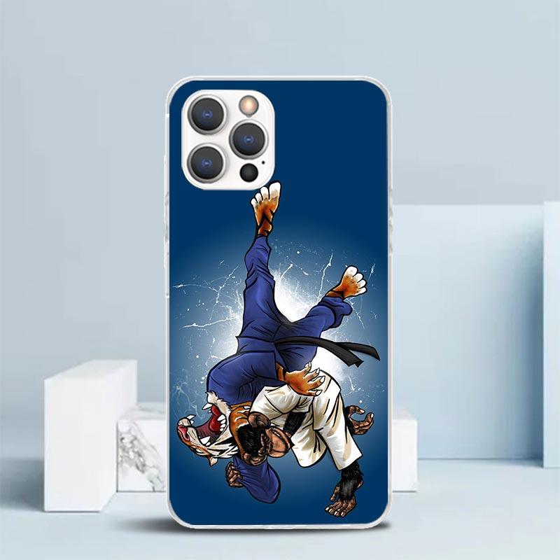 Judo jiu jitsu BJJ Brazilian Phone Case For IPhone 16 17 Air 16E 15 14 Plus 13 Mini 12 11 Pro Max 7 8 + SE 2020 Soft TPU Back Co