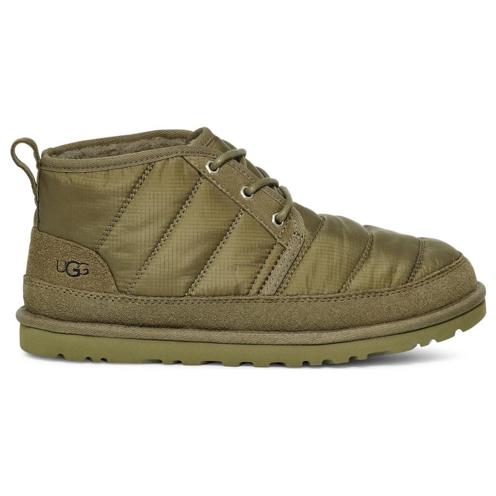UGG Neumel Lta Leather Round Toe Lace-Up Comfortable Versatile Short Boots Men Boots Army-Green 1136611-BTOL