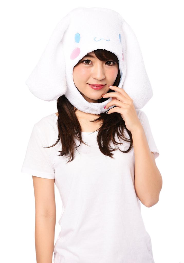 SAZAC Fleece Kigurumi Cap, Cinnamoroll, One Size Fits All, SAN-915