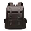 Zaino Retro Britannico in Ecopelle con Spallacci Regolabili per Viaggio e Uso Quotidiano