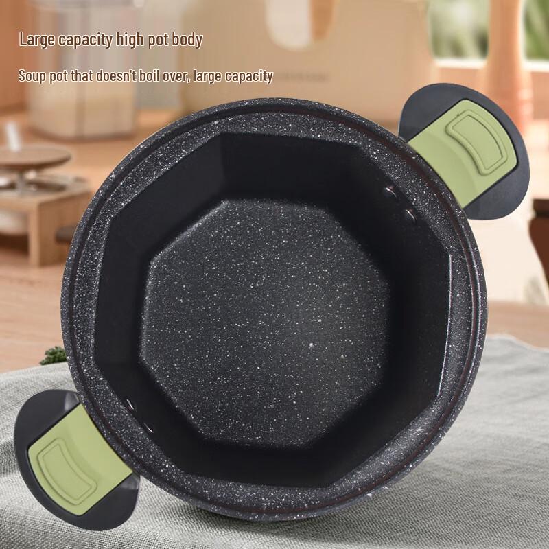 AISHIQI Double Handle Vacuum Iron Stew Pot