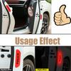 4 bucăți autocolant reflectorizant pentru ușa mașinii, deschidere de siguranță, avertisment, bandă reflector, decal, accesorii auto, autocolant reflector interior exterior