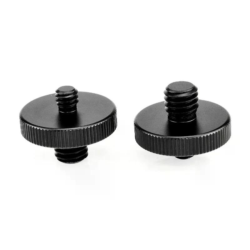 Universal Camera Conversion Screw 1/4" Male to 3/8" Dual Nuts Tripod Mount Quick Release Camera Screws Mount Adapter