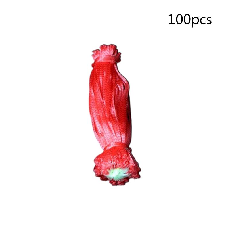 100pcs Watermelon Net Durable Heavy Duty Watermelon Hammock for Garden Yard Melon Cradle Hanging Bags with Drawstring