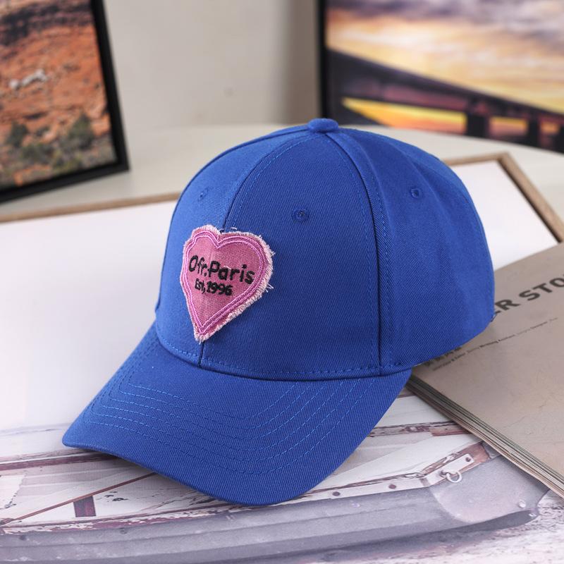 

Новая шляпа для женщин, бейсболка с жестким верхом на осень и зиму, модная и стильная, солнцезащитная и солнцезащитная шляпа, любовь синий