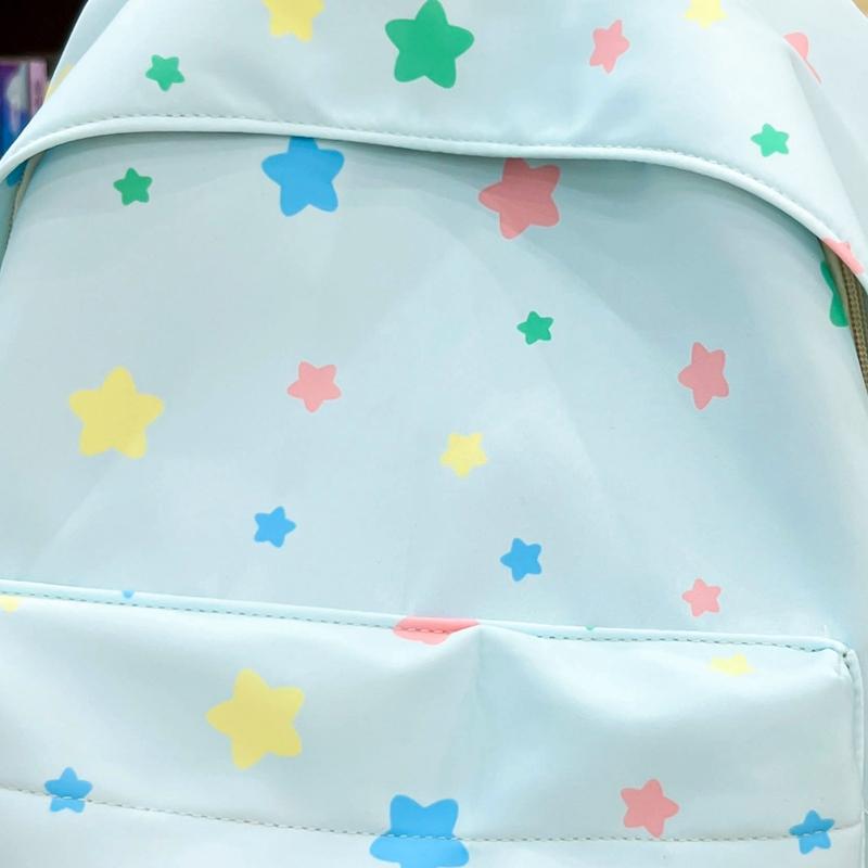 Star Print Schoolbag Women's Backpack Student Large Capacity Backpack