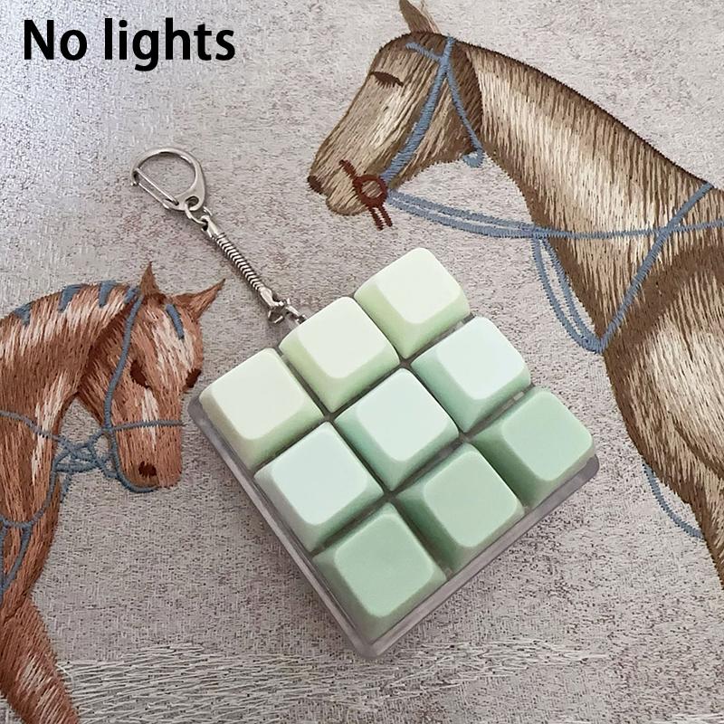 4/5/9 Keys Mechanical Keyboard Axis Tester Button Keycap Keychain Keyboard Keychain Toy Finger Keyboard Caps Toy