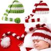 Strickmütze für Baby Warm und gemütlich Weihnachts-Beanie-Mütze Winddichte warme Mütze 6-12M Säuglinge Foto-Requisiten Kopfbedeckung