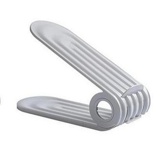 Adjustable Foldable Double-Layer Shoe Organizer: Space-Saving Multi-Tier Shoe Rack