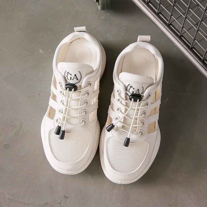 Xiaobai women's shoes summer new flat-bottomed tide student casual women's shoes hollow versatile sandals